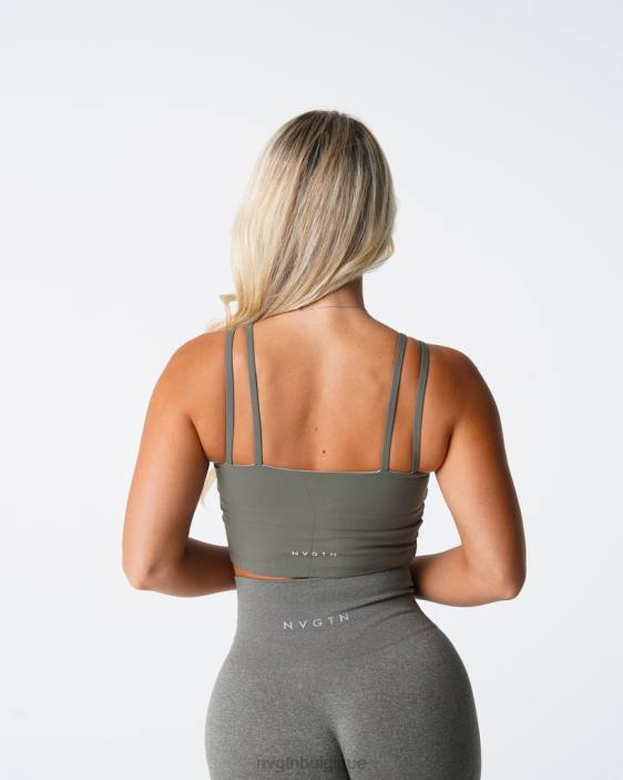 0LFV191 vert kaki aptitude NVGTN femmes haut de soutien-gorge Poise