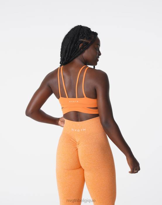 0LFV194 orange brûlée aptitude NVGTN femmes soutien-gorge tournant
