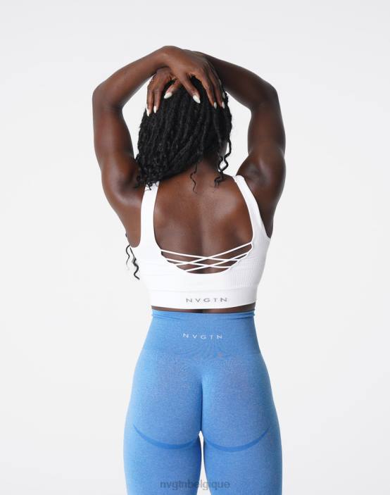 0LFV195 blanc aptitude NVGTN femmes Desire - Soutien-gorge côtelé sans couture