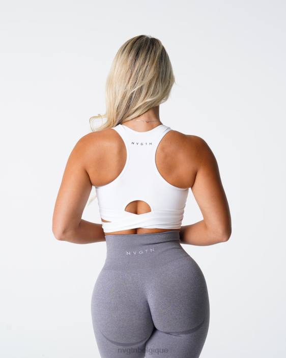 0LFV201 blanc aptitude NVGTN femmes haut de soutien-gorge sculptant sans couture