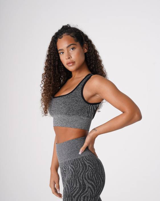 0LFV214 noir moucheté aptitude NVGTN femmes soutien-gorge sans couture zèbre éclipse