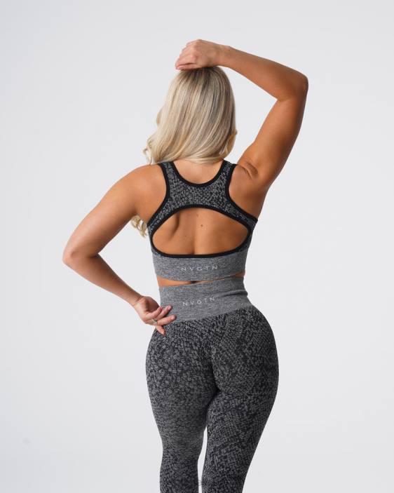0LFV215 noir moucheté aptitude NVGTN femmes soutien-gorge sans coutures éclipse en peau de serpent