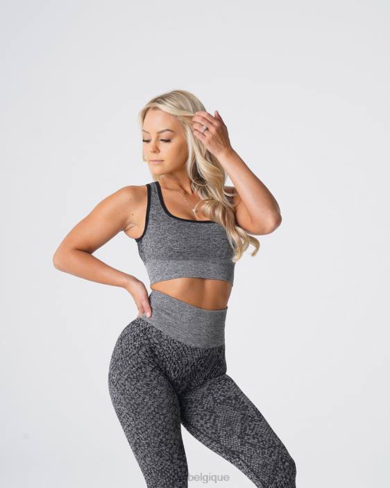 0LFV215 noir moucheté aptitude NVGTN femmes soutien-gorge sans coutures éclipse en peau de serpent