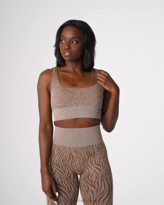 0LFV217 moka aptitude NVGTN femmes soutien-gorge sans couture zèbre éclipse
