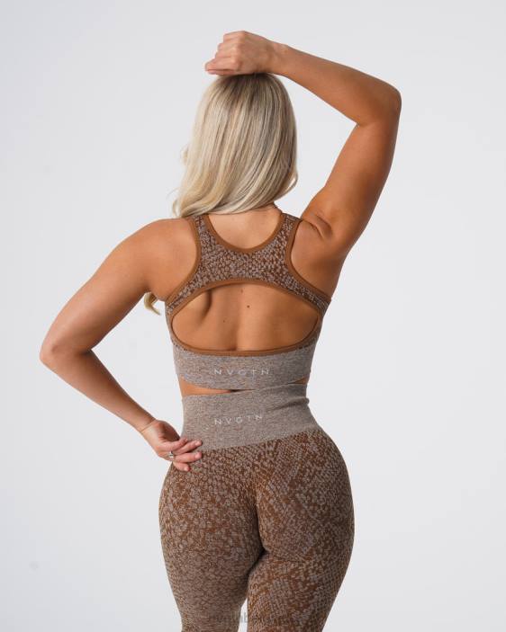 0LFV218 moka aptitude NVGTN femmes soutien-gorge sans coutures éclipse en peau de serpent