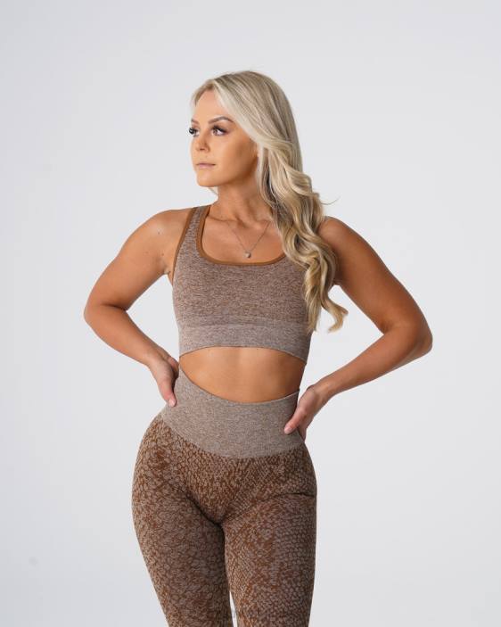 0LFV218 moka aptitude NVGTN femmes soutien-gorge sans coutures éclipse en peau de serpent