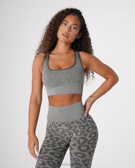 0LFV219 vert kaki aptitude NVGTN femmes soutien-gorge sans couture léopard éclipse