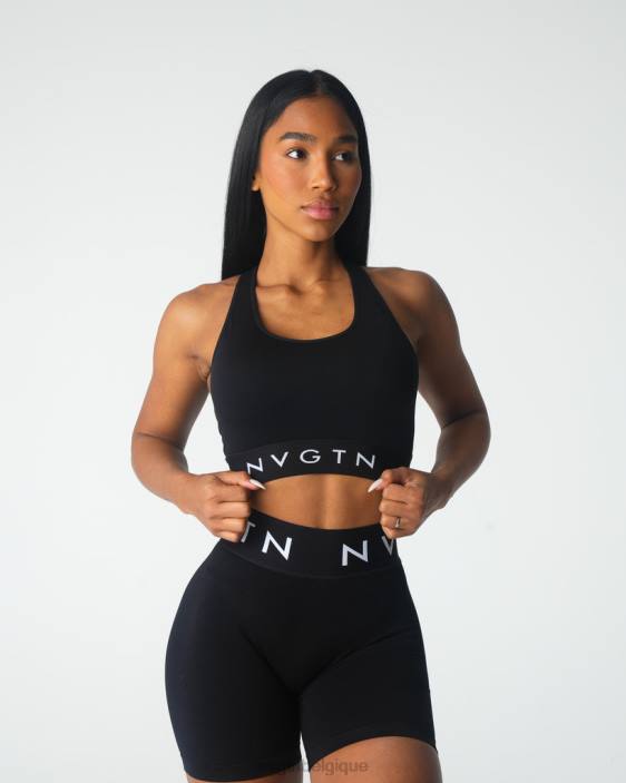 0LFV21 noir aptitude NVGTN femmes soutien-gorge de sport sans couture Legacy