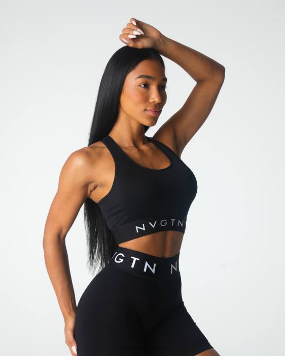 0LFV21 noir aptitude NVGTN femmes soutien-gorge de sport sans couture Legacy
