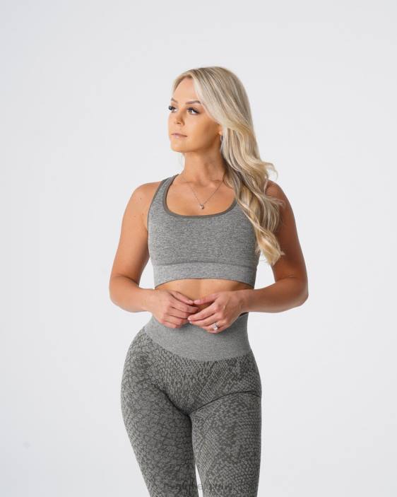 0LFV221 vert kaki aptitude NVGTN femmes soutien-gorge sans coutures éclipse en peau de serpent