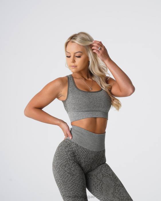 0LFV221 vert kaki aptitude NVGTN femmes soutien-gorge sans coutures éclipse en peau de serpent
