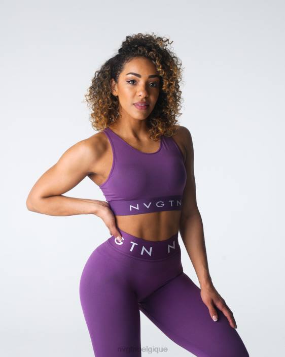 0LFV33 améthyste aptitude NVGTN femmes soutien-gorge de sport sans couture Trilogy