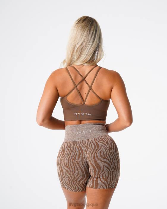 0LFV56 moka aptitude NVGTN femmes soutien-gorge sans couture fleuri