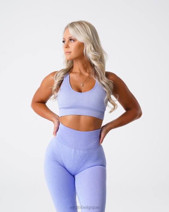 0LFV61 pervenche aptitude NVGTN femmes soutien-gorge côtelé sans couture galaxie