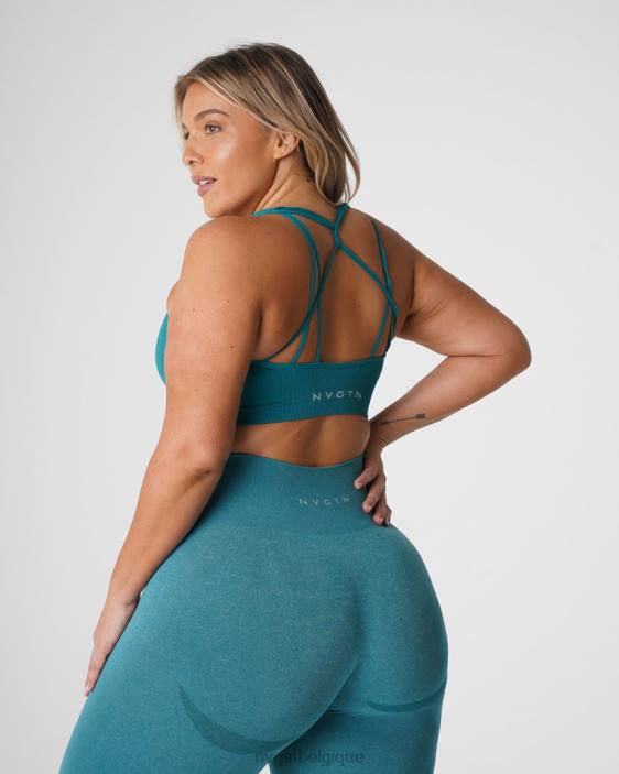 0LFV65 sarcelle aptitude NVGTN femmes soutien-gorge côtelé sans couture galaxie