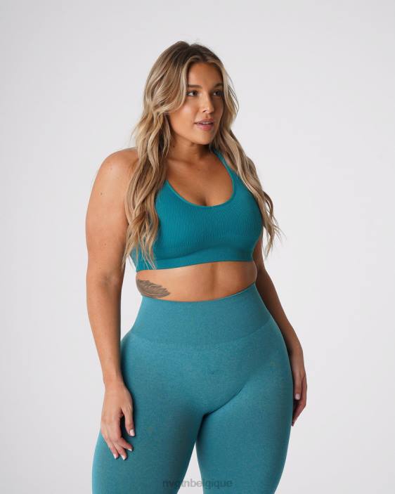 0LFV65 sarcelle aptitude NVGTN femmes soutien-gorge côtelé sans couture galaxie
