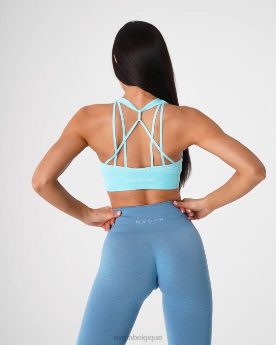 0LFV67 aqua aptitude NVGTN femmes soutien-gorge côtelé sans couture galaxie