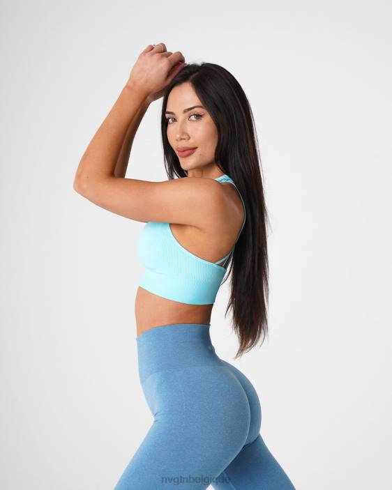 0LFV67 aqua aptitude NVGTN femmes soutien-gorge côtelé sans couture galaxie