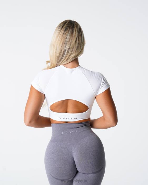 0LFV72 blanc aptitude NVGTN femmes haut de soutien-gorge sans couture vortex