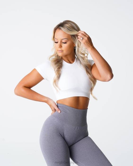 0LFV72 blanc aptitude NVGTN femmes haut de soutien-gorge sans couture vortex