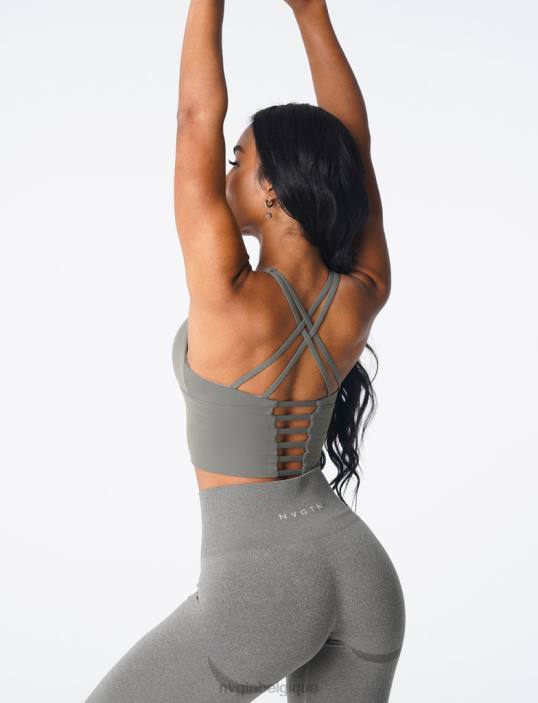 0LFV83 vert kaki aptitude NVGTN femmes haut de soutien-gorge Matrix