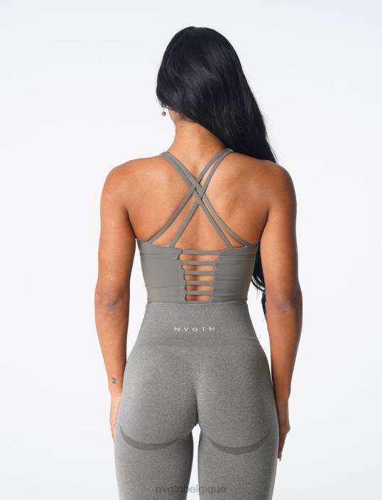 0LFV83 vert kaki aptitude NVGTN femmes haut de soutien-gorge Matrix