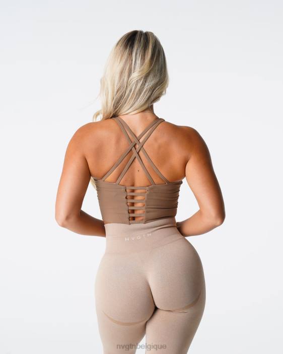 0LFV84 moka aptitude NVGTN femmes haut de soutien-gorge Matrix