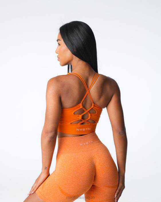0LFV8 orange brûlée aptitude NVGTN femmes soutien-gorge sans couture prospère