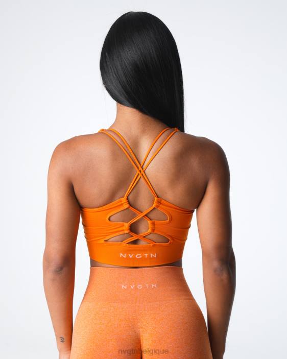 0LFV8 orange brûlée aptitude NVGTN femmes soutien-gorge sans couture prospère
