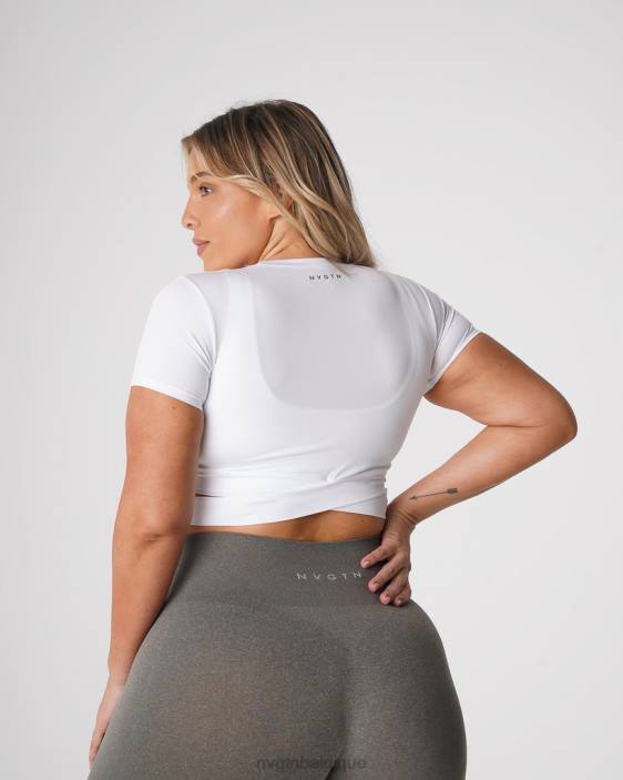 0LFV247 blanc aptitude NVGTN femmes t-shirt à bandoulière