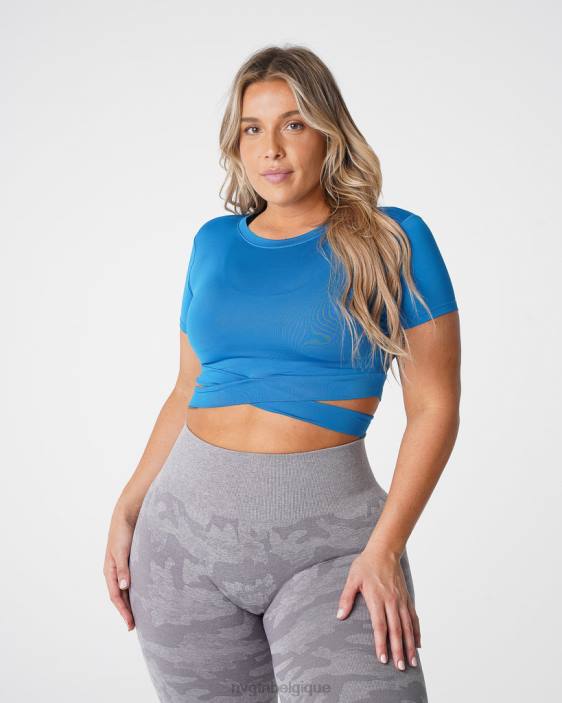 0LFV248 cobalt aptitude NVGTN femmes t-shirt à bandoulière