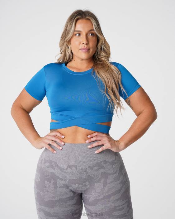 0LFV248 cobalt aptitude NVGTN femmes t-shirt à bandoulière