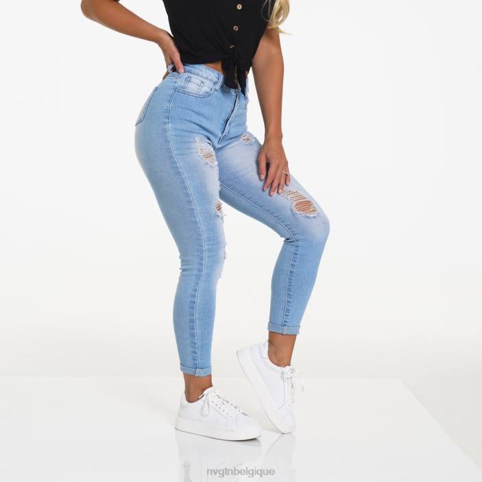 0LFV744 lavage léger mode de vie NVGTN femmes jean déchiré navishape