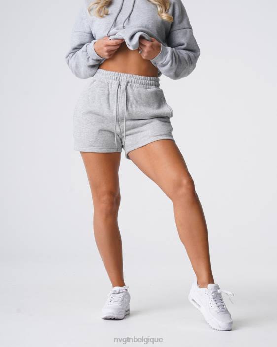 0LFV739 gris mode de vie NVGTN femmes short de détente essentiel