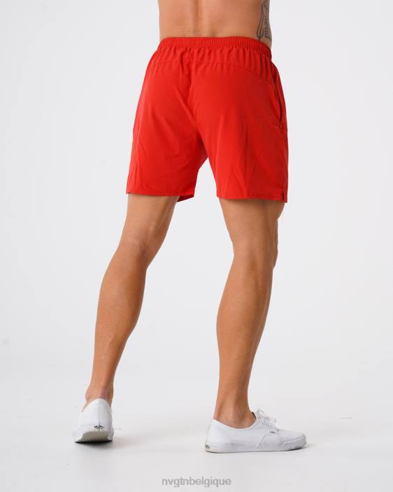 0LFV804 rouge bas NVGTN Hommes short flexible