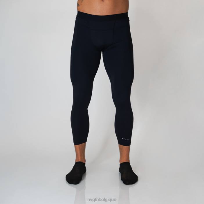 0LFV806 noir bas NVGTN Hommes pantalon de compression longueur 3/4