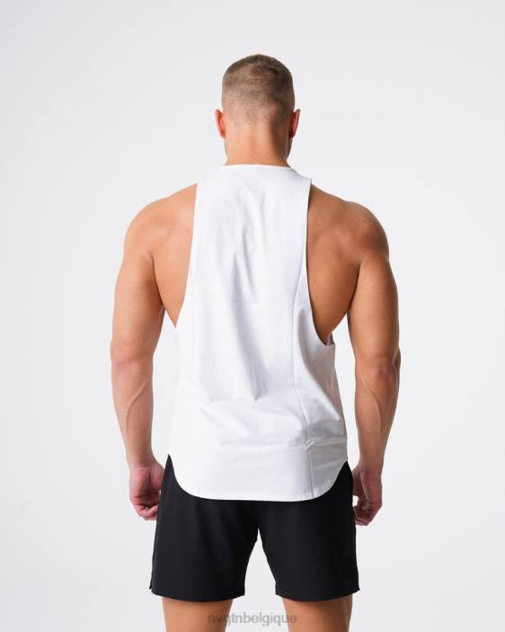 0LFV773 blanc hauts NVGTN Hommes réservoir de bord d'impulsion