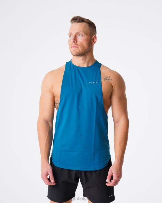 0LFV801 bleu français hauts NVGTN Hommes réservoir de bord d'impulsion