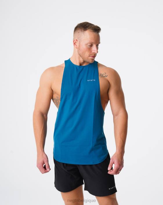 0LFV801 bleu français hauts NVGTN Hommes réservoir de bord d'impulsion