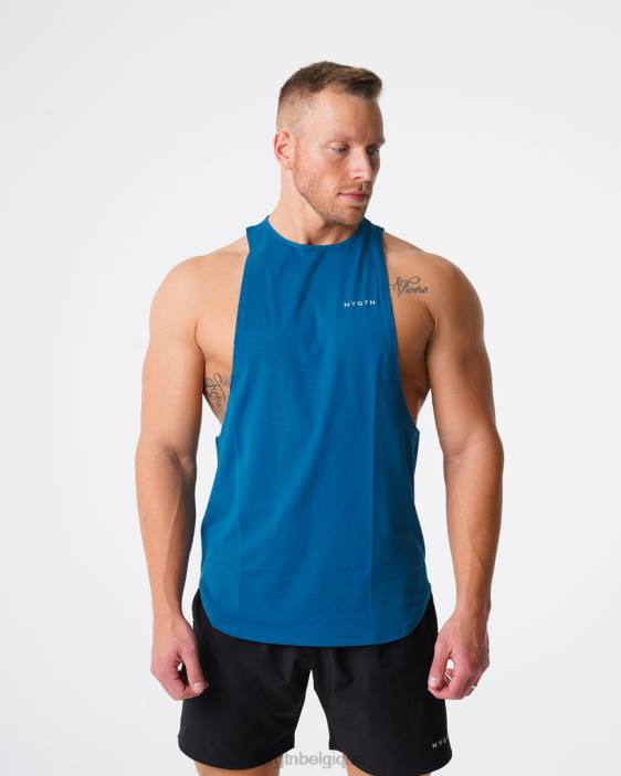 0LFV801 bleu français hauts NVGTN Hommes réservoir de bord d'impulsion