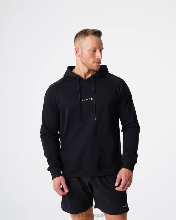 0LFV784 noir hauts NVGTN Hommes sweat à capuche détente