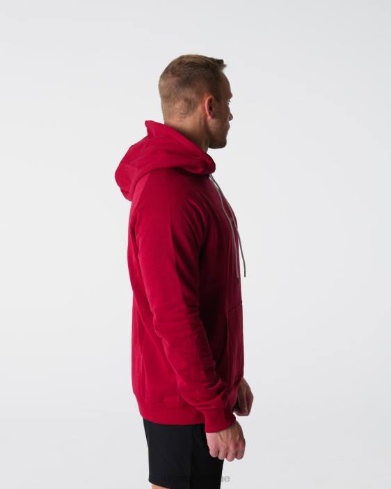 0LFV787 cramoisi hauts NVGTN Hommes sweat à capuche détente