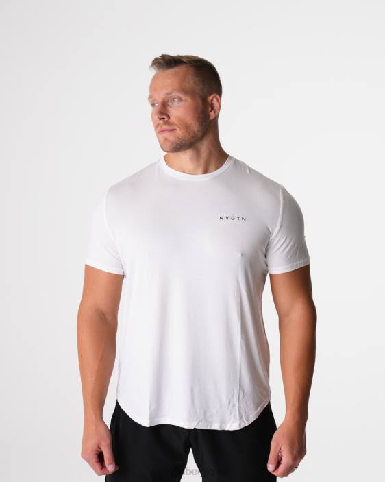 0LFV758 blanc hauts NVGTN Hommes t-shirt ajusté technique