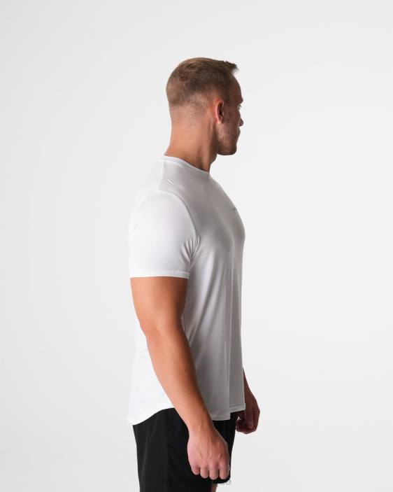 0LFV758 blanc hauts NVGTN Hommes t-shirt ajusté technique