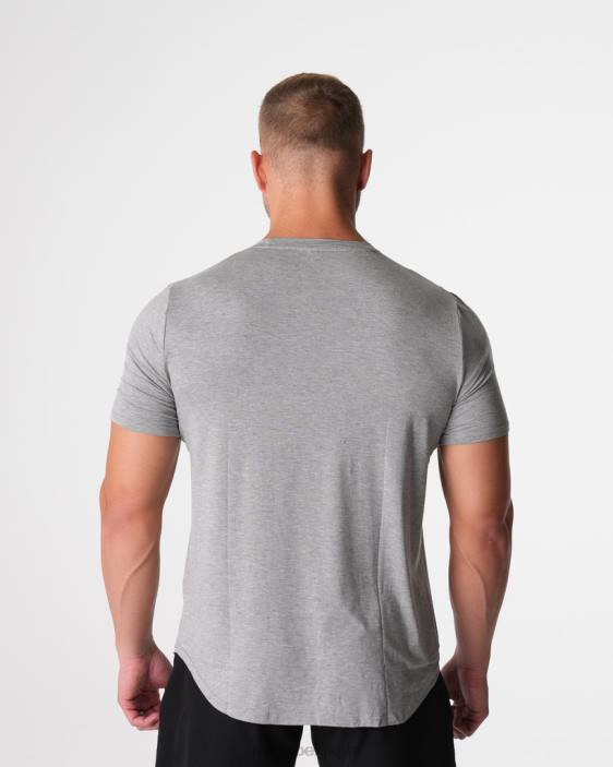 0LFV759 gris hauts NVGTN Hommes t-shirt ajusté technique