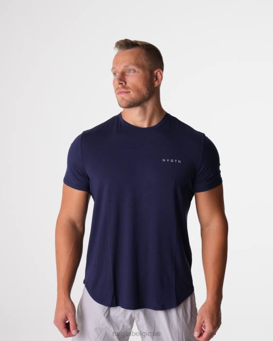 0LFV760 marine hauts NVGTN Hommes t-shirt ajusté technique