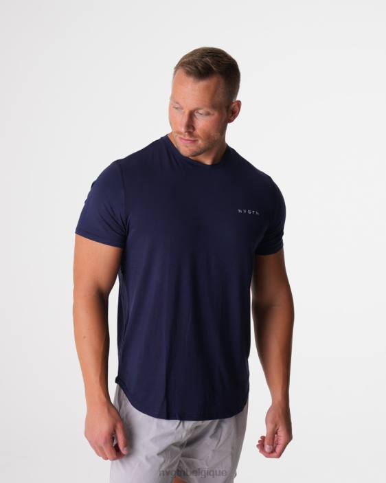0LFV760 marine hauts NVGTN Hommes t-shirt ajusté technique