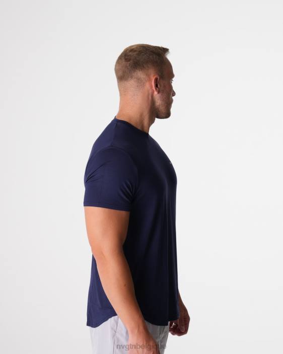 0LFV760 marine hauts NVGTN Hommes t-shirt ajusté technique