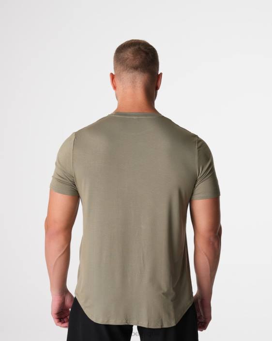 0LFV761 vert sauge hauts NVGTN Hommes t-shirt ajusté technique