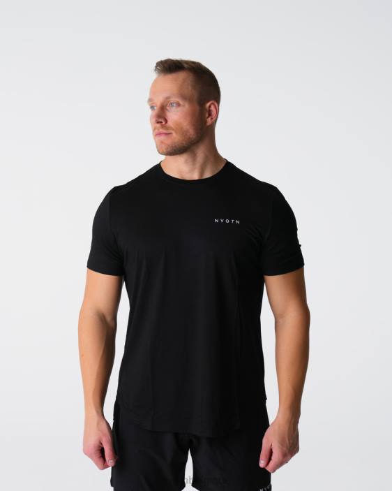 0LFV763 noir hauts NVGTN Hommes t-shirt ajusté technique
